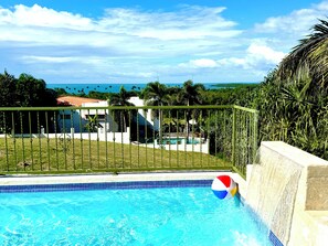 Outdoor pool - 2 bedroom Villa with Pool and Stunning Ocean Views. (Cabo Rojo)