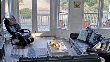 Smart TV, fireplace, video games, books