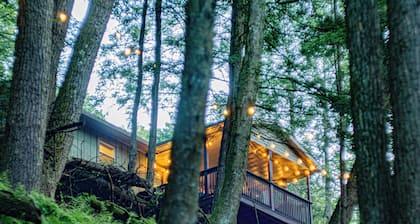 Private Creekfront-fish-Kayaks,campfire,decks, well known trout stream, privacy