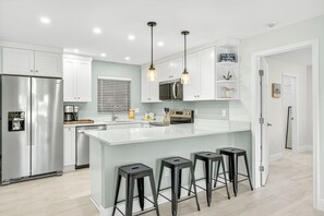 Private kitchen - Blind Pass Condos at Bowman's Beach E104 on beautiful Sanibel Island (Sanibel)