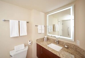 Hair dryer, towels