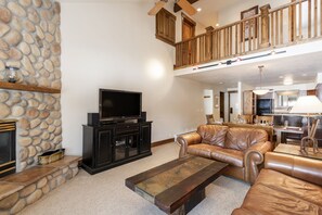 TV, fireplace, DVD player