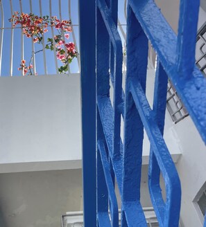 Exterior detail - Boho chic & cozy apartment near Hato Rey Banking area with solar panels. (San Juan)