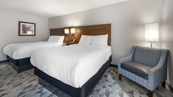 Standard Room, 2 Queen Beds, Non Smoking, Refrigerator & Microwave | Premium bedding, pillowtop beds, desk, laptop workspace