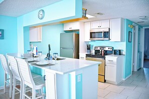 Fridge, microwave, oven, stovetop - Double Balcony Corner Unit Cape Winds 309 with Ocean Views! (Cape Canaveral)