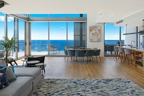 Penthouse, 4 Bedrooms | Living area | 42-inch TV with digital channels - Rise Sunshine Coast (Maroochydore)