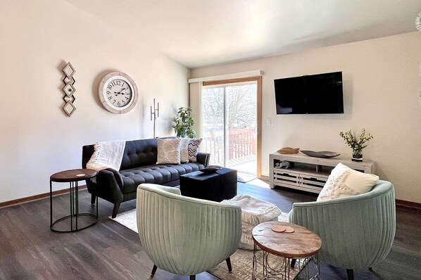 Smart TV, DVD player, video library, offices