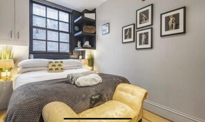 2 habitaciones, sábanas de algodón egipcio y escritorio 