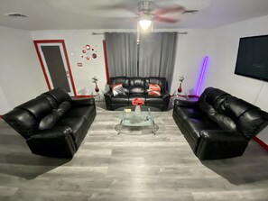 Smart TV, video games, books, music library