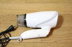 Hair dryer, towels