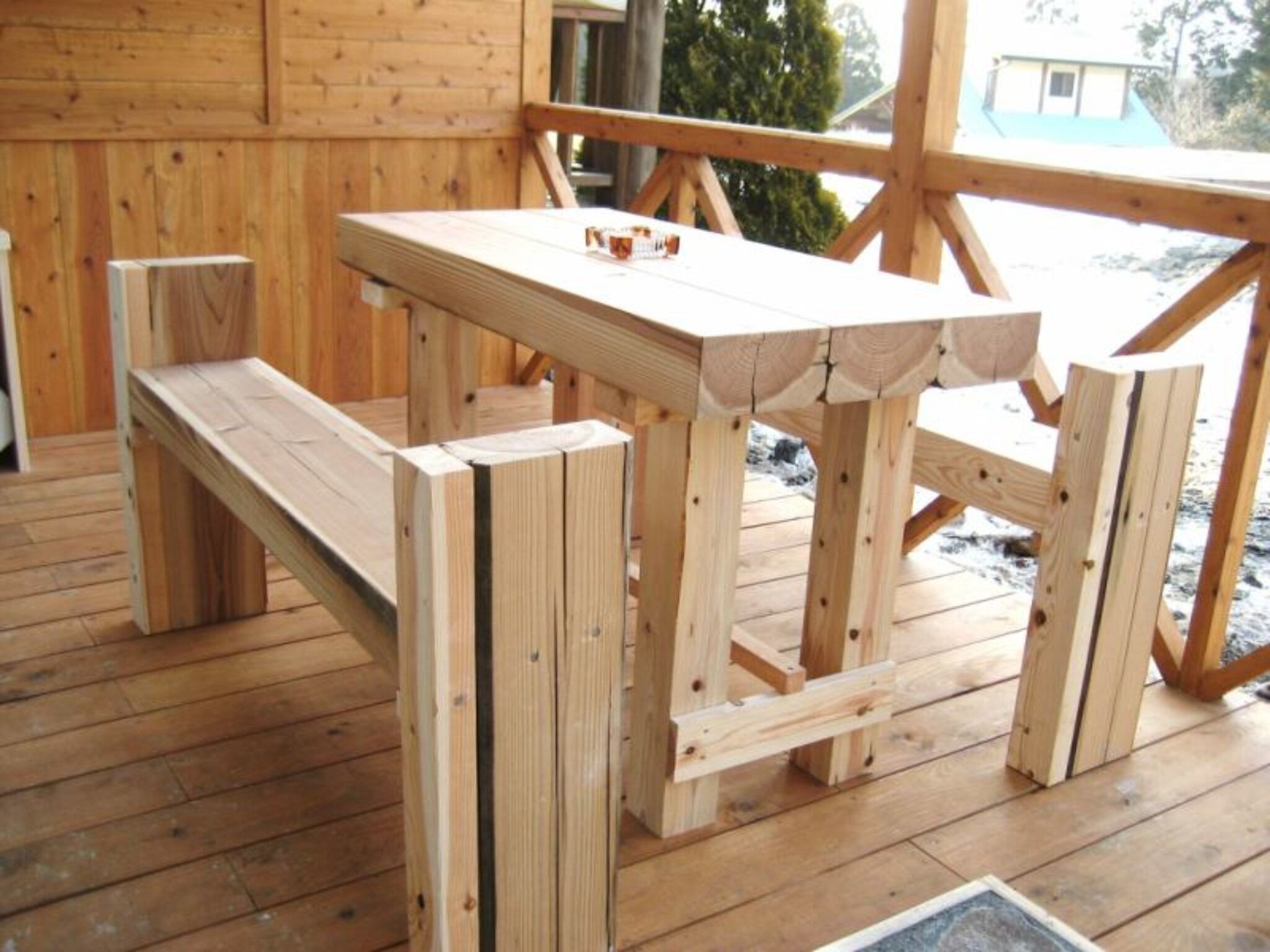 屋外ダイニングエリア