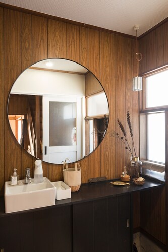 There is a view of Mt Asama Slowly on the terrac / Kitasaku-gun Nagano