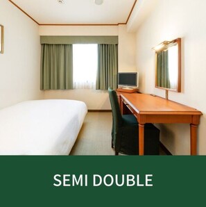 1 bedroom, desk, free WiFi, bed sheets - Smoking Semidouble / Fukuoka Fukuoka (Fukuoka)