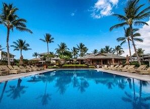 Outdoor pool - Villa de Aloha at Kolea Villa Big island Hawaii ! (Waikoloa Village)