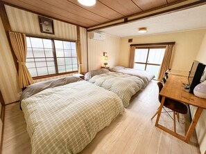 3 間睡房、書桌、熨斗/熨衫板、免費 Wi-Fi