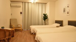 3 habitaciones, escritorio, wifi gratis y ropa de cama 