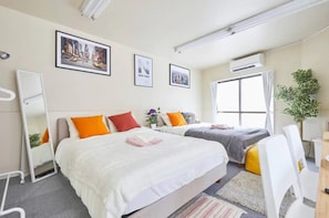 4 bedrooms, desk, free WiFi, bed sheets - 4min to Ueno 5F Modern Villa / Taito-ku Tokyo (Taito-ku)