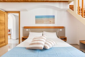 Leilighet – deluxe, 2 soverom | Italienske Frette-laken, sengetøy av topp kvalitet og skrivebord