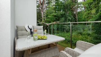 Studio, Balkon, am Strand | Balkon