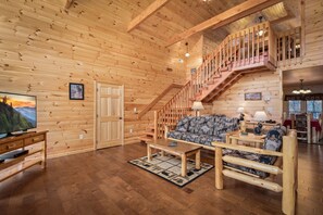 TV, fireplace, video games