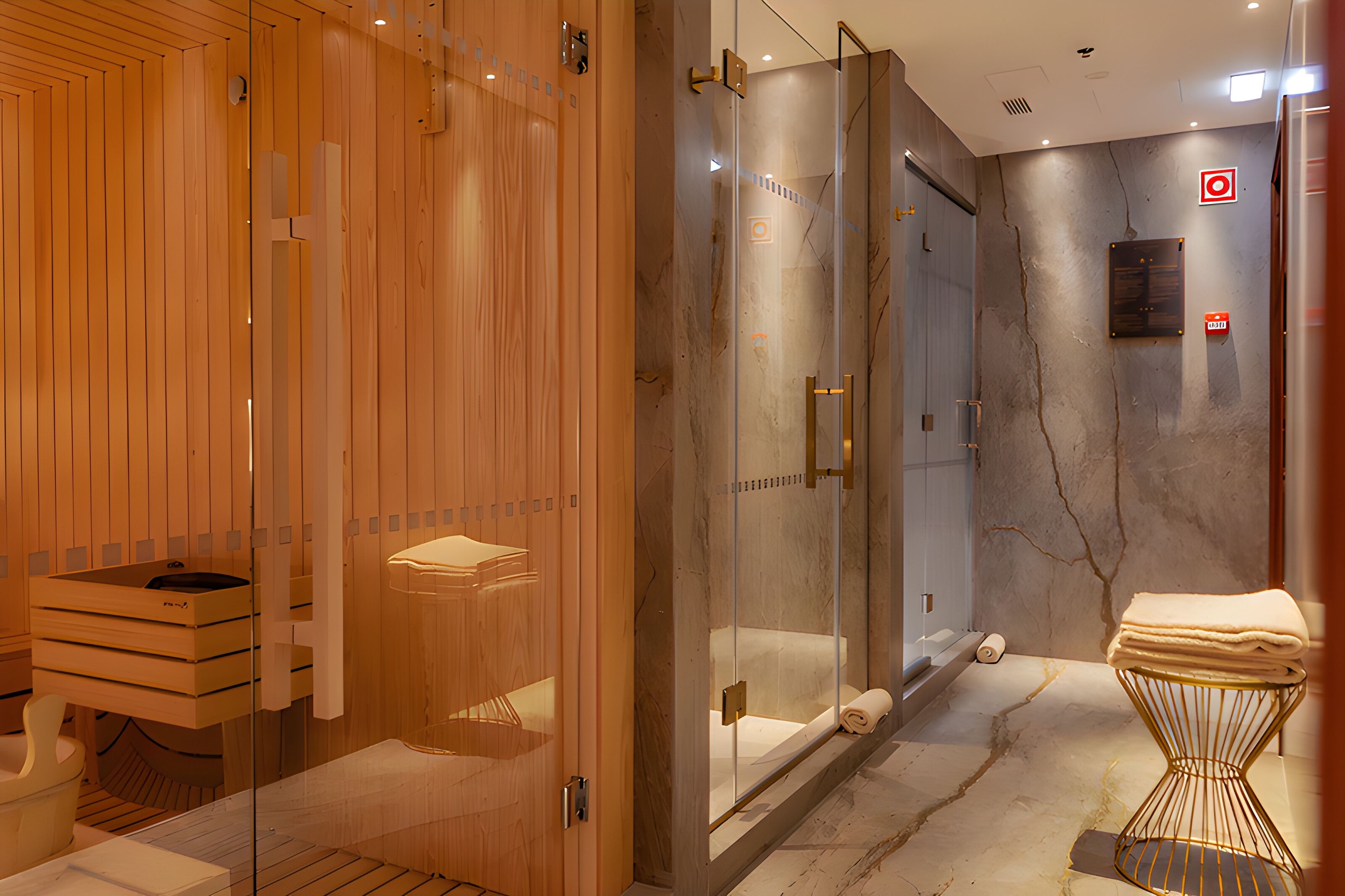 sauna, steam room, massages