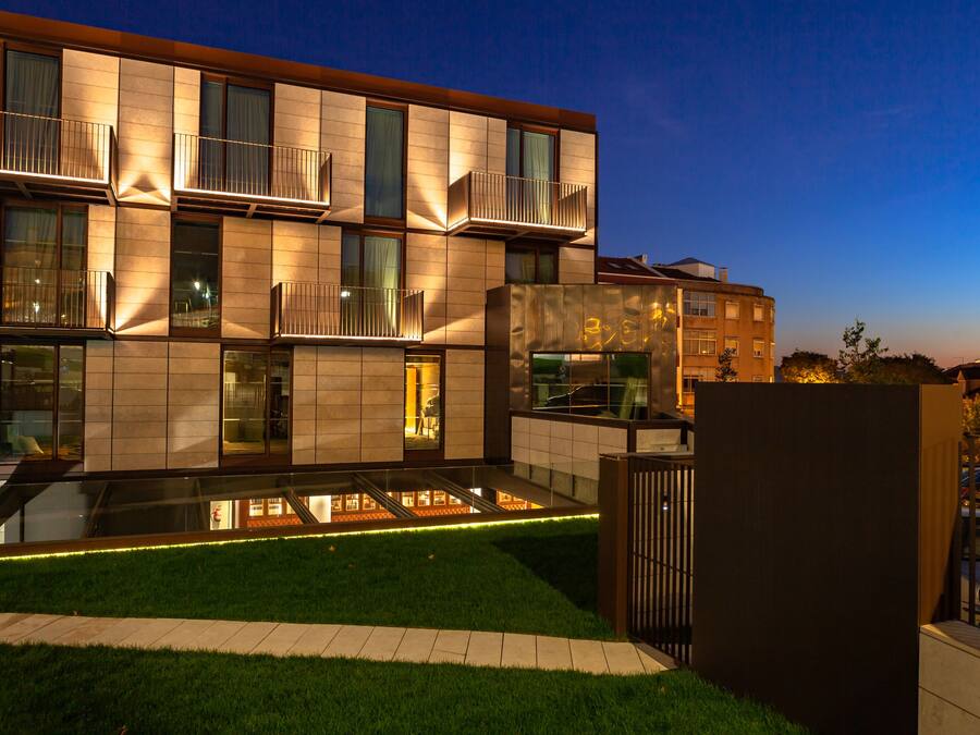 Front of property – evening/night