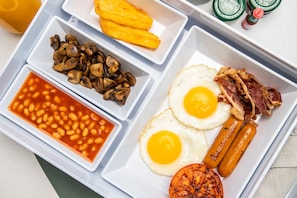 Daily buffet breakfast (BHD 14 per person)