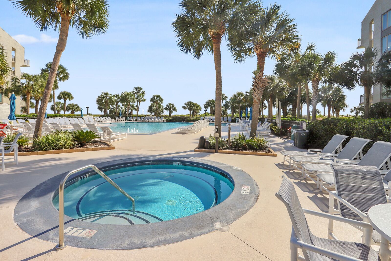 A heated pool