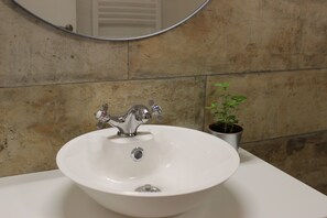 シャワー、ヘアドライヤー、タオル、トイレットペーパー