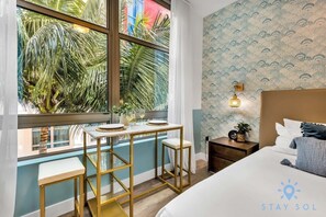 Desk, iron/ironing board, travel cot, WiFi