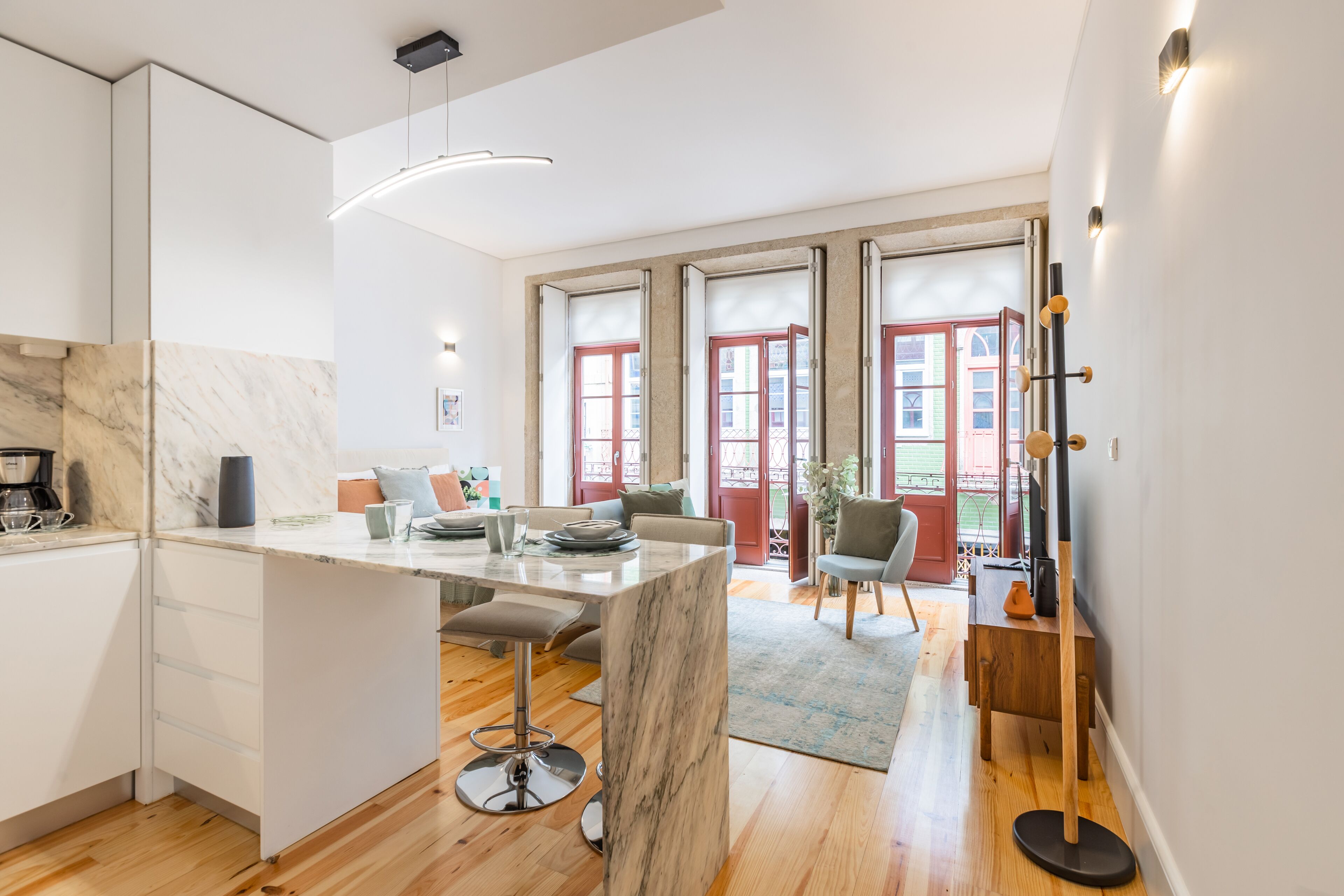 Apartment, 1 Bedroom | Living area | 50-cm flat-screen TV with cable channels, TV