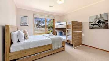 3 bedrooms, iron/ironing board, travel cot, WiFi