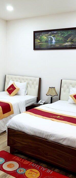 Deluxe Twin Room | Minibar, individually furnished, desk, laptop workspace