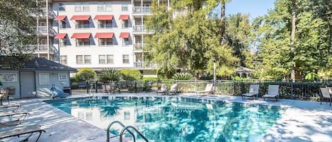 Udendørs pool, opvarmet pool