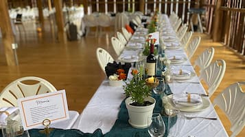Außenbereich für Bankette