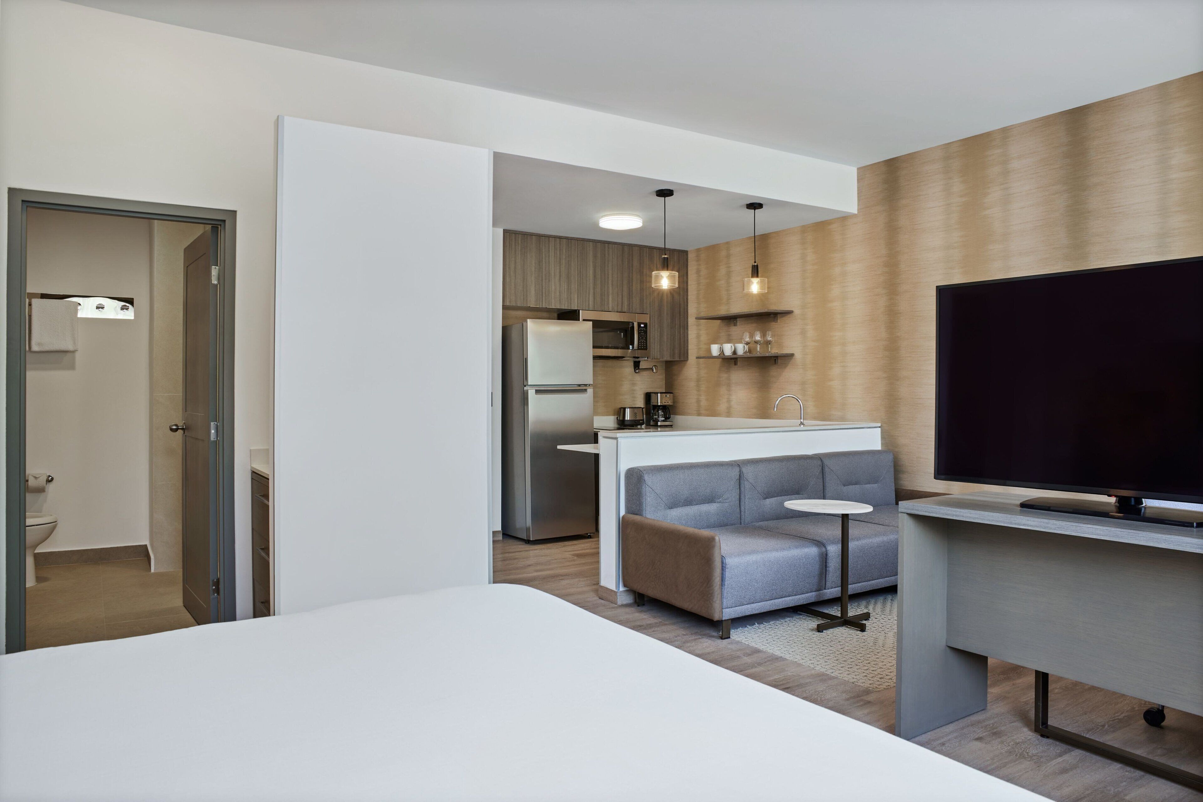 in-room safe, laptop workspace, blackout curtains, soundproofing