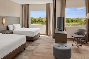 Studio, 2 Queen Beds, Garden View (Balcony) | In-room safe, laptop workspace, blackout curtains, soundproofing - Residence Inn by Marriott Playa del Carmen (Playa del Carmen)