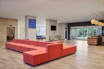 Hotel entrance and lobby at Residence Inn by Marriott Playa del Carmen