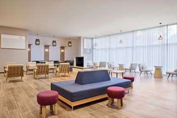 Hotel entrance and lobby at Residence Inn by Marriott Playa del Carmen