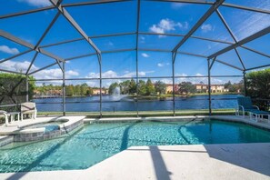 Pool - 133 Beautiful 5BD Home With A Lake View! (Kissimmee)