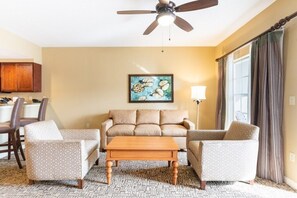 Fernseher, Kamin, DVD-Player