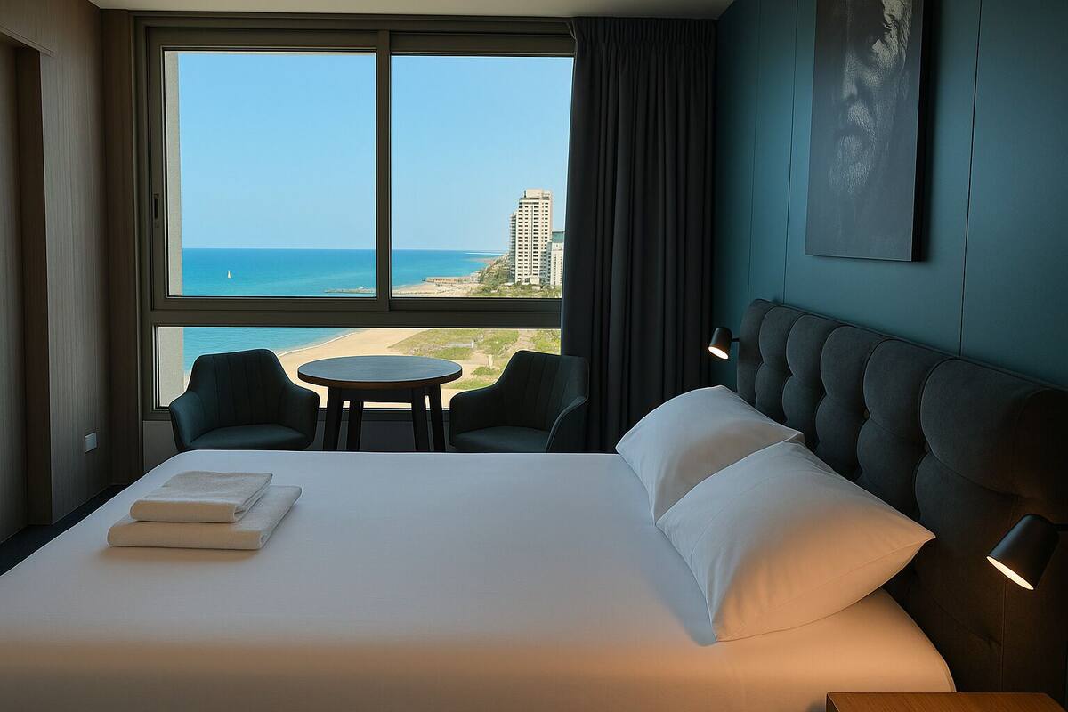 Superior Studio | 1 bedroom, premium bedding, desk, blackout curtains