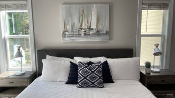 4 slaapkamers, een strijkplank/strijkijzer, wifi, beddengoed