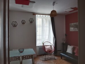 TV, books - Pounette, T3 apartment center / Luxeuil thermal baths (Luxeuil-les-Bains)