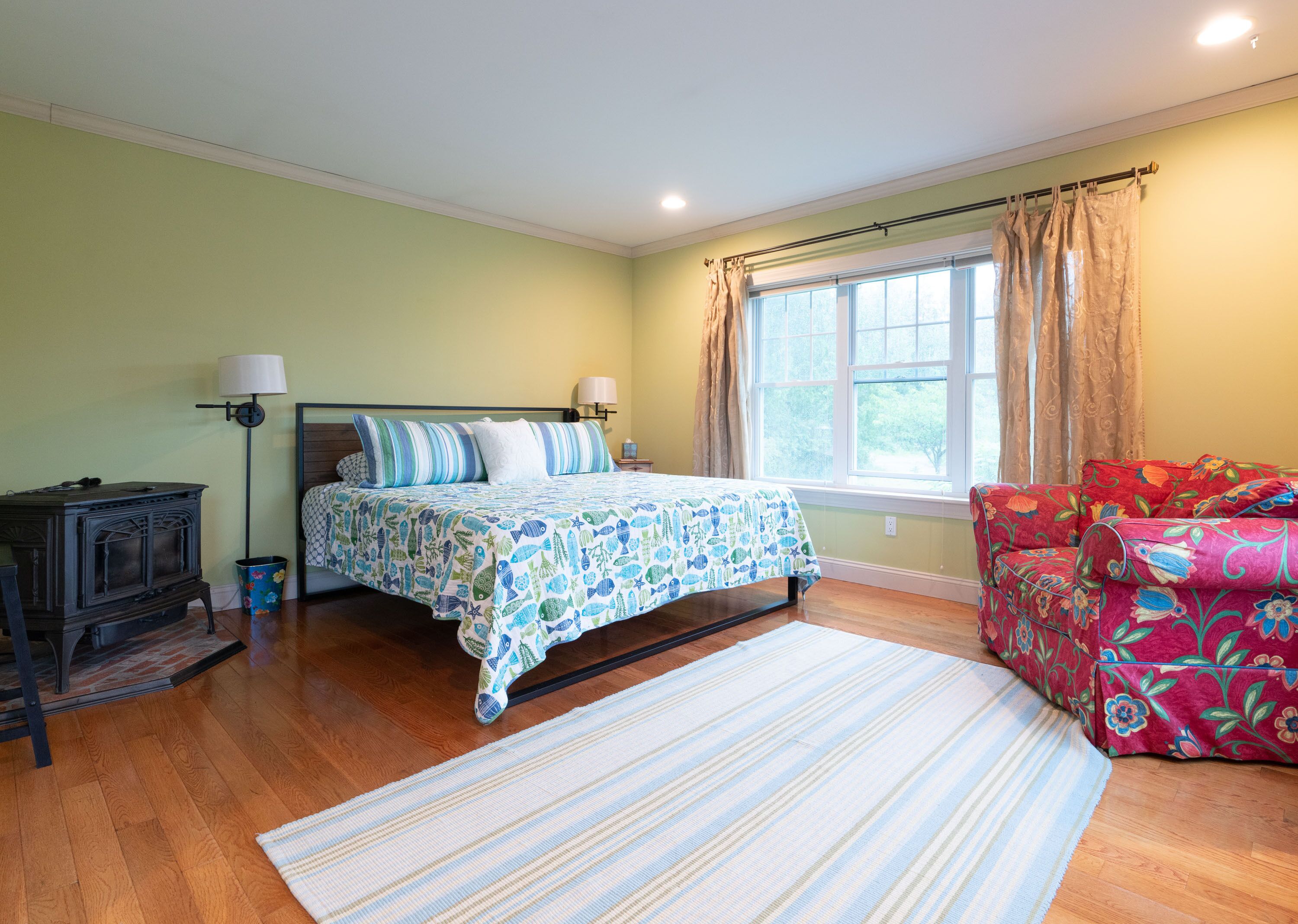 First floor master suite with king bed