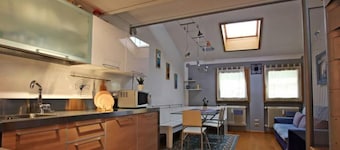 Wonderful attic in the heart of the Dolomites