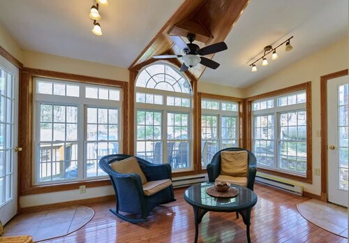 Fire Pit, Babbling Brook, Poker & Foosball at this 3br+ home