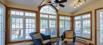Fire Pit, Babbling Brook, Poker & Foosball at this 3br+ home
