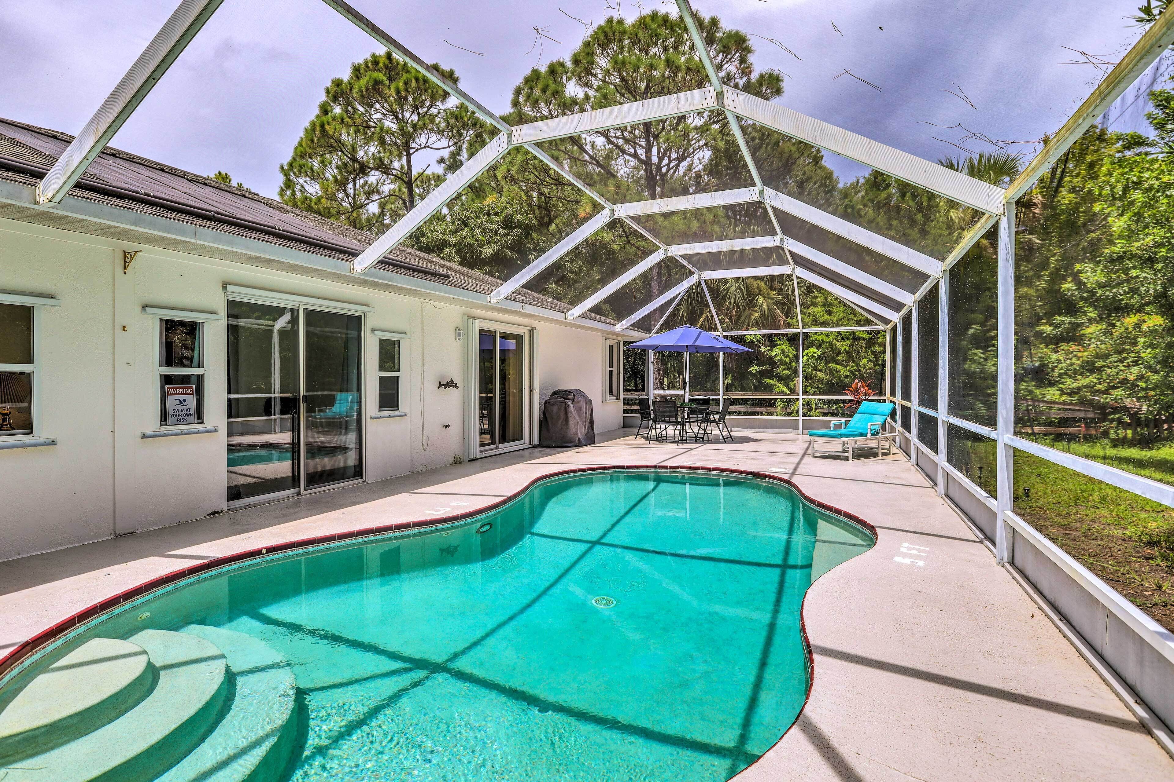 Sebastian Home w/ Lanai & BBQ ~ 7 Mi to Beach