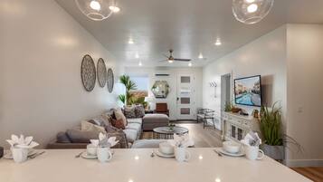 TV, video game console, table football